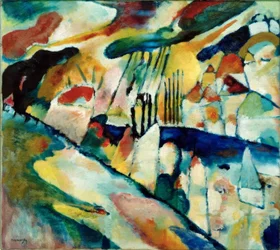 Landschaft mit Regen